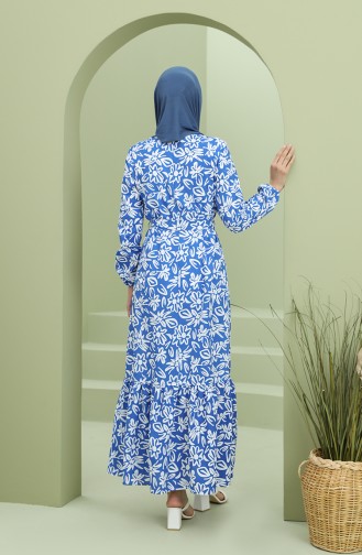 Robe Hijab Bleu 2024-03