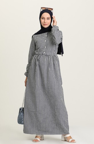 Indigo Hijab Dress 20271-06