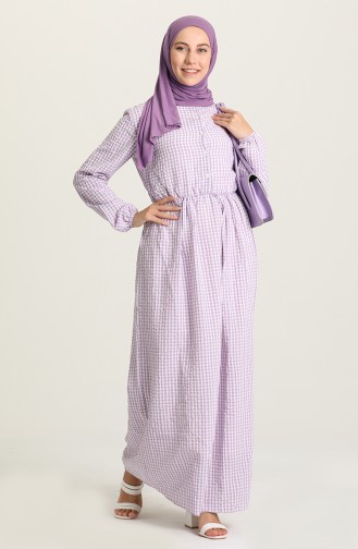 Violet Hijab Dress 20271-07