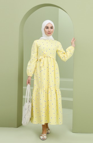 Yellow İslamitische Jurk 2209-03