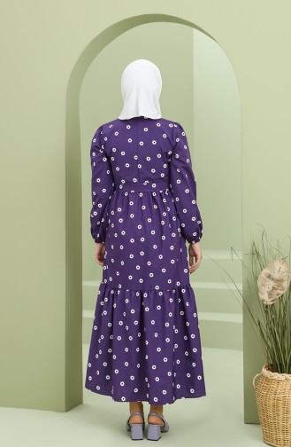 Robe Hijab Pourpre 2209-07