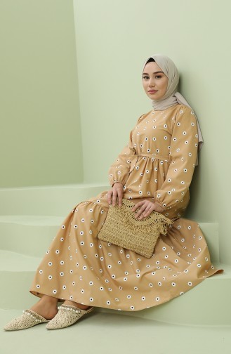 Robe Hijab Beige 2209-08