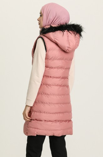 Gilet Sans Manches Rose Pâle 7003P-01