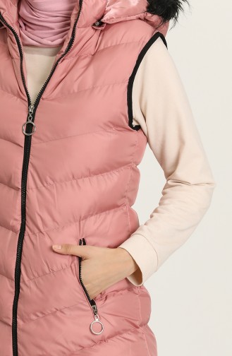 Gilet Sans Manches Rose Pâle 7003-05