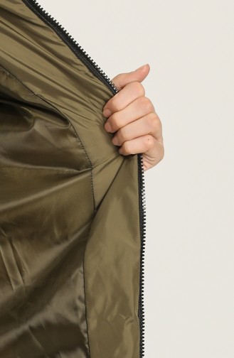 Khaki Strickjacke 7003P-02