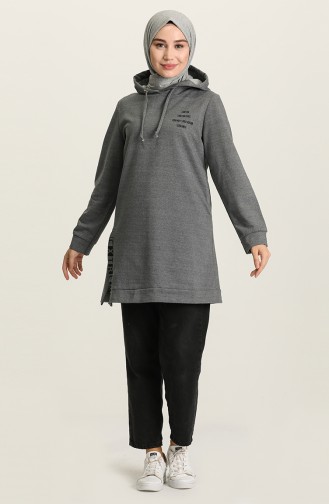 Smoke-Colored Sweatshirt 9582-05