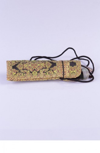 woven Glittery Glasses Case 2900.548 Black 3693