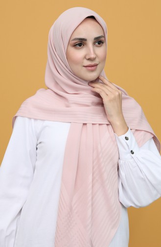 PlainHanky Düz Eşarp 1315PLN-08 Açık Pembe