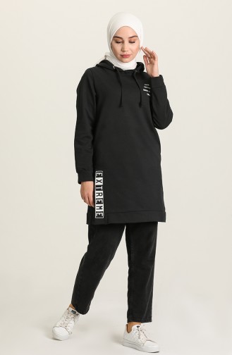 Sweatshirt Noir 9582-01