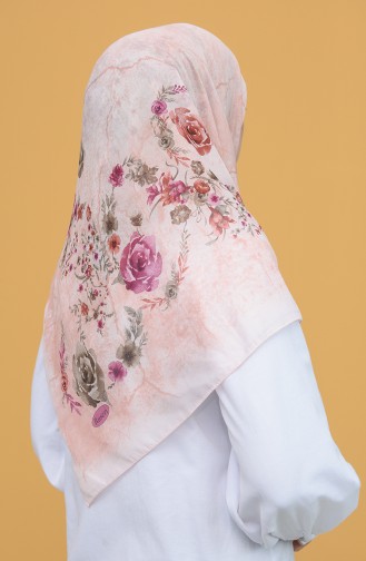 Echarpe Rose Orange pâle 1312ROSE-05