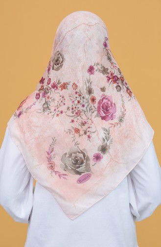 Echarpe Rose Orange pâle 1312ROSE-05