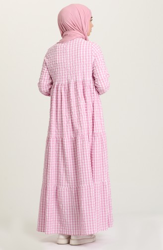 Pink Hijab Dress 7012-05