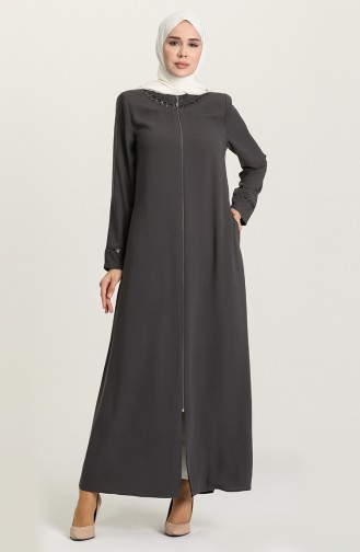 Gray Abaya 5018-02