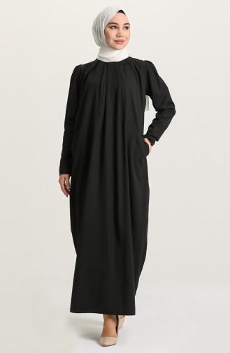 Black Hijab Dress 3312-01