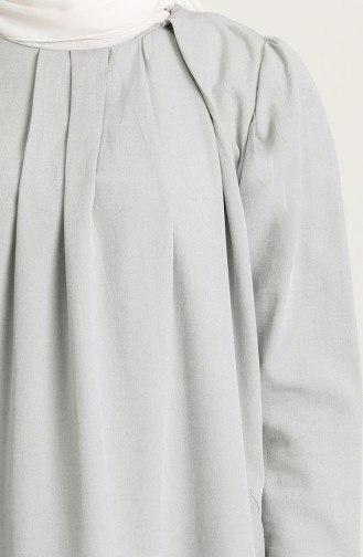 Gray Hijab Dress 3312-03