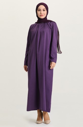 Purple Hijab Dress 3312-04