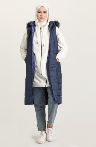 Navy Blue Gilet 4070-01