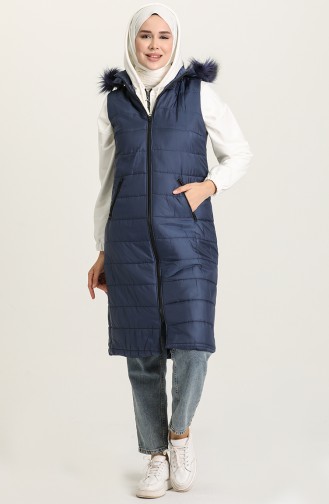 Gilet Sans Manches Bleu Marine 4070-01