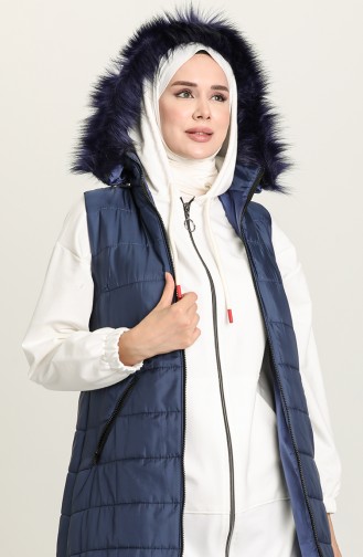 Navy Blue Gilet 4070-01