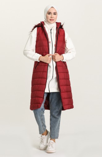 Claret red Gilet 4070-05