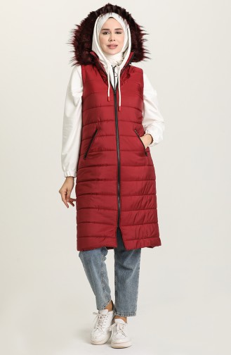 Claret red Gilet 4070-05