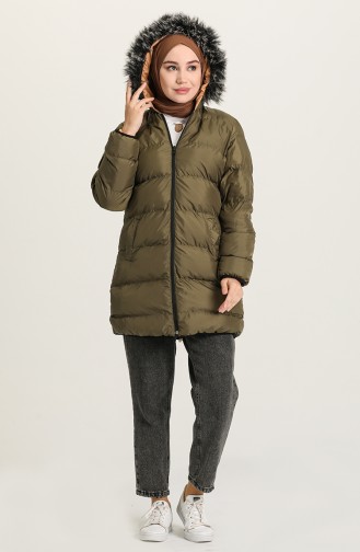 Khaki Winter Coat 7010-02