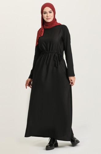 Black İslamitische Jurk 3305-01