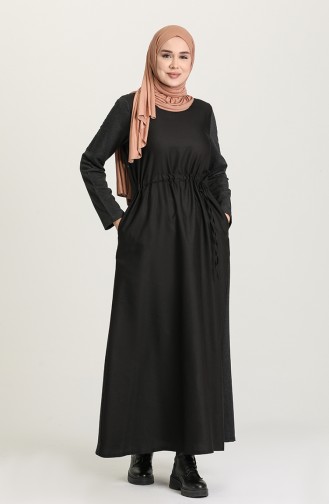 Anthrazit Hijab Kleider 3305-04
