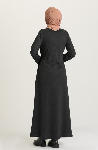 Anthracite Hijab Dress 3305-04