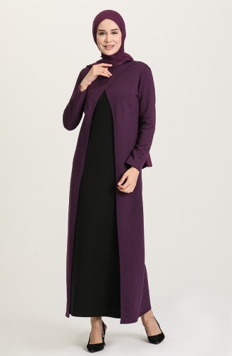 Purple Hijab Dress 3315-02