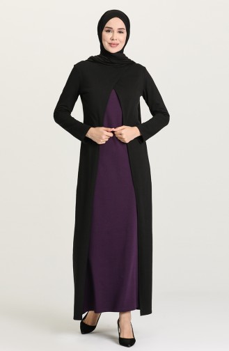 Purple Hijab Dress 3315-04