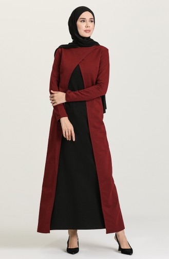 Robe Hijab Bordeaux 3315-05