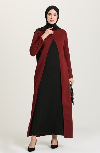Robe Hijab Bordeaux 3315-05