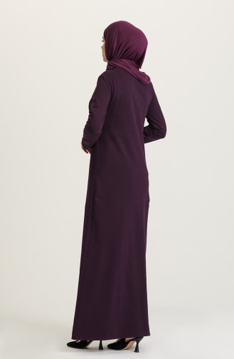 Lila Hijab Kleider 3315-11
