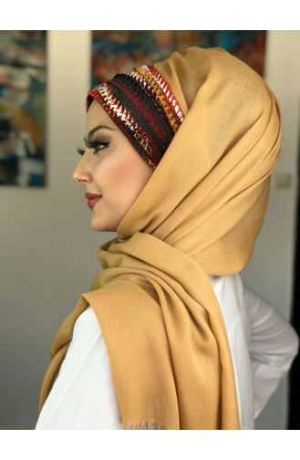 Golden Yellow Ready to wear Turban 26-01