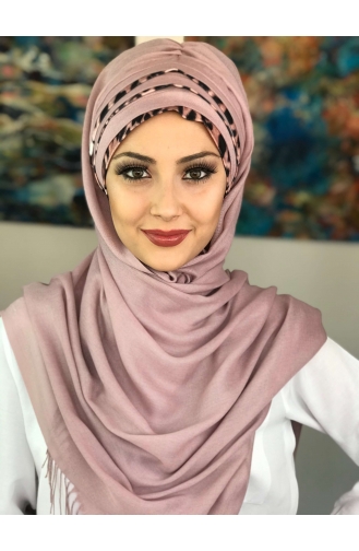 Light Dusty Rose Ready to Wear Turban 27-01