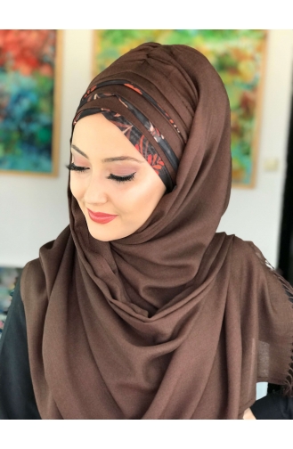Dark Brown Ready to Wear Turban 36-01