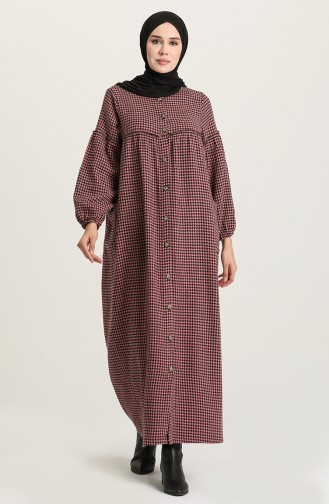 Dusty Rose Abaya 22K8444-01