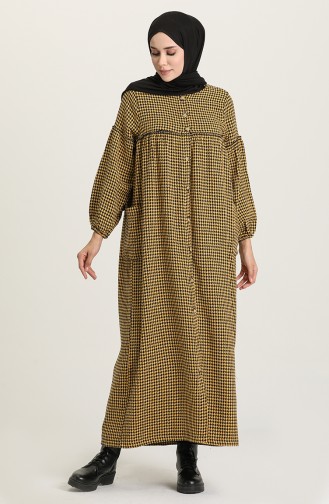 Mustard Abaya 22K8444-03