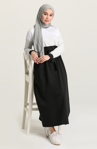 Gray Hijab Dress 4506-05