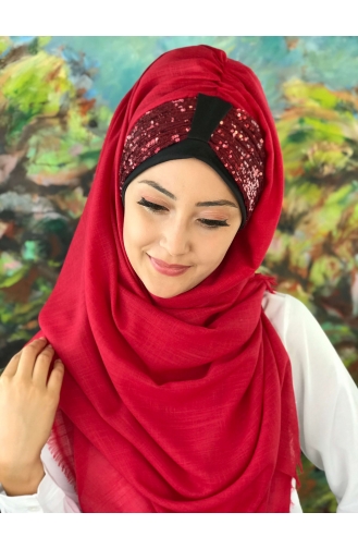Red Ready to wear Turban 19-02