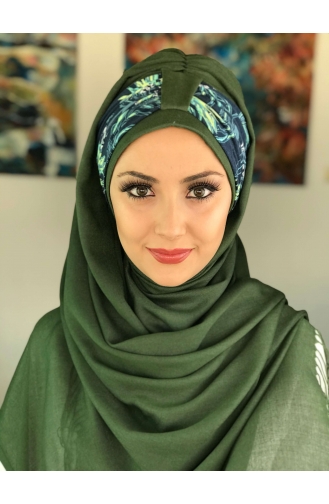 Hazır Şal Türban HZRSL32-01 Yeşil