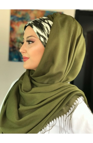 Dark Oil Green Ready to Wear Turban 30-01