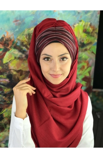 Büzgülü Hazir Şal HZSL8-01 Bordo