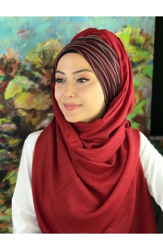 Büzgülü Hazir Şal HZSL8-01 Bordo
