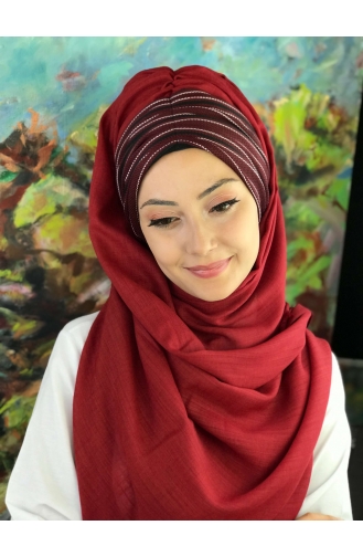 Büzgülü Hazir Şal HZSL8-01 Bordo
