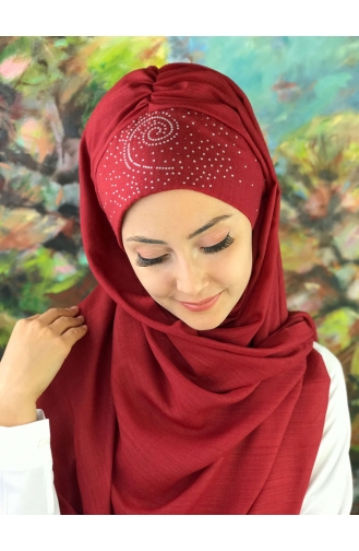 Claret Red Ready to Wear Turban 6-02