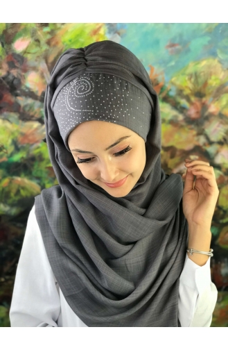 Gray Ready to wear Turban 6-03