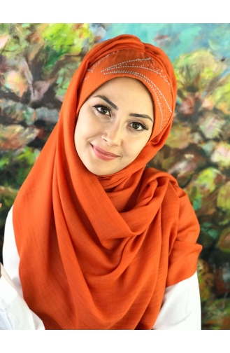 Flame Orange Ready to Wear Turban 5-04