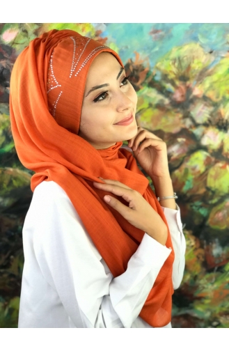 Flame Orange Ready to Wear Turban 5-04